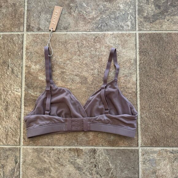Skims Fits Everybody Crossover Bralette Umber Size XS - Picture 6 of 9